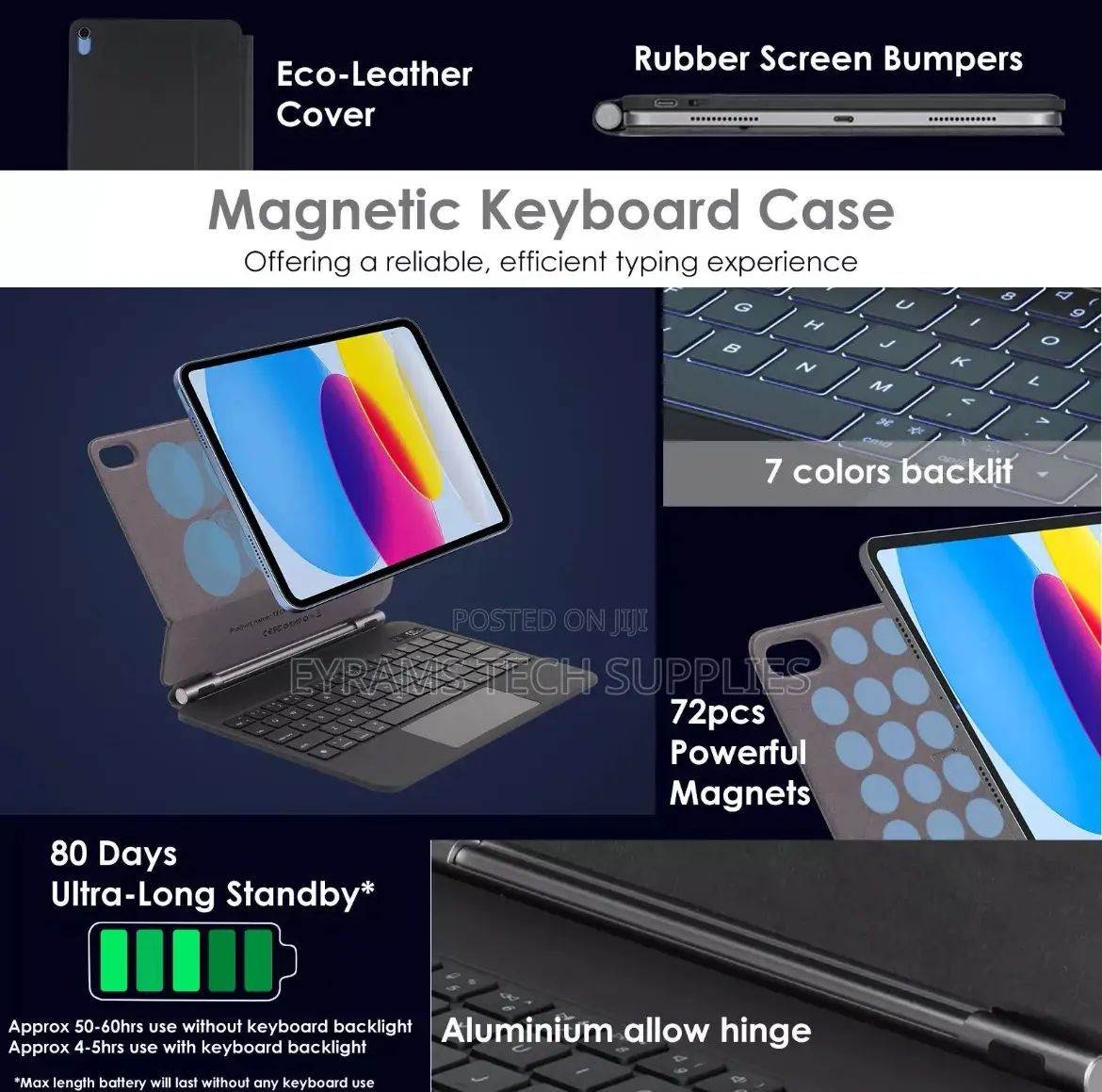 Magic Keyboard Apple iPad 10/11th Gen Magnetic Floating LCD
