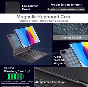 Magic Keyboard Apple iPad 10/11th Gen Magnetic Floating LCD