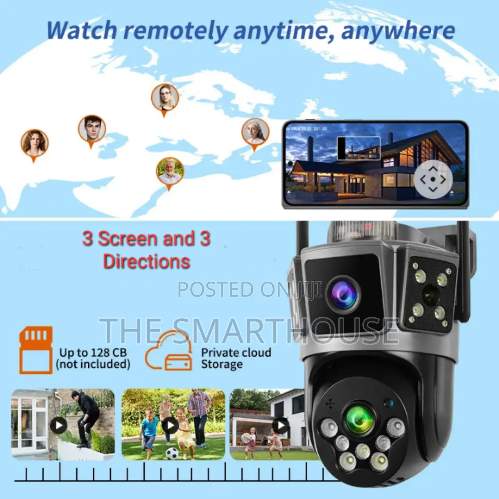Smart Triple View CCTV Camera