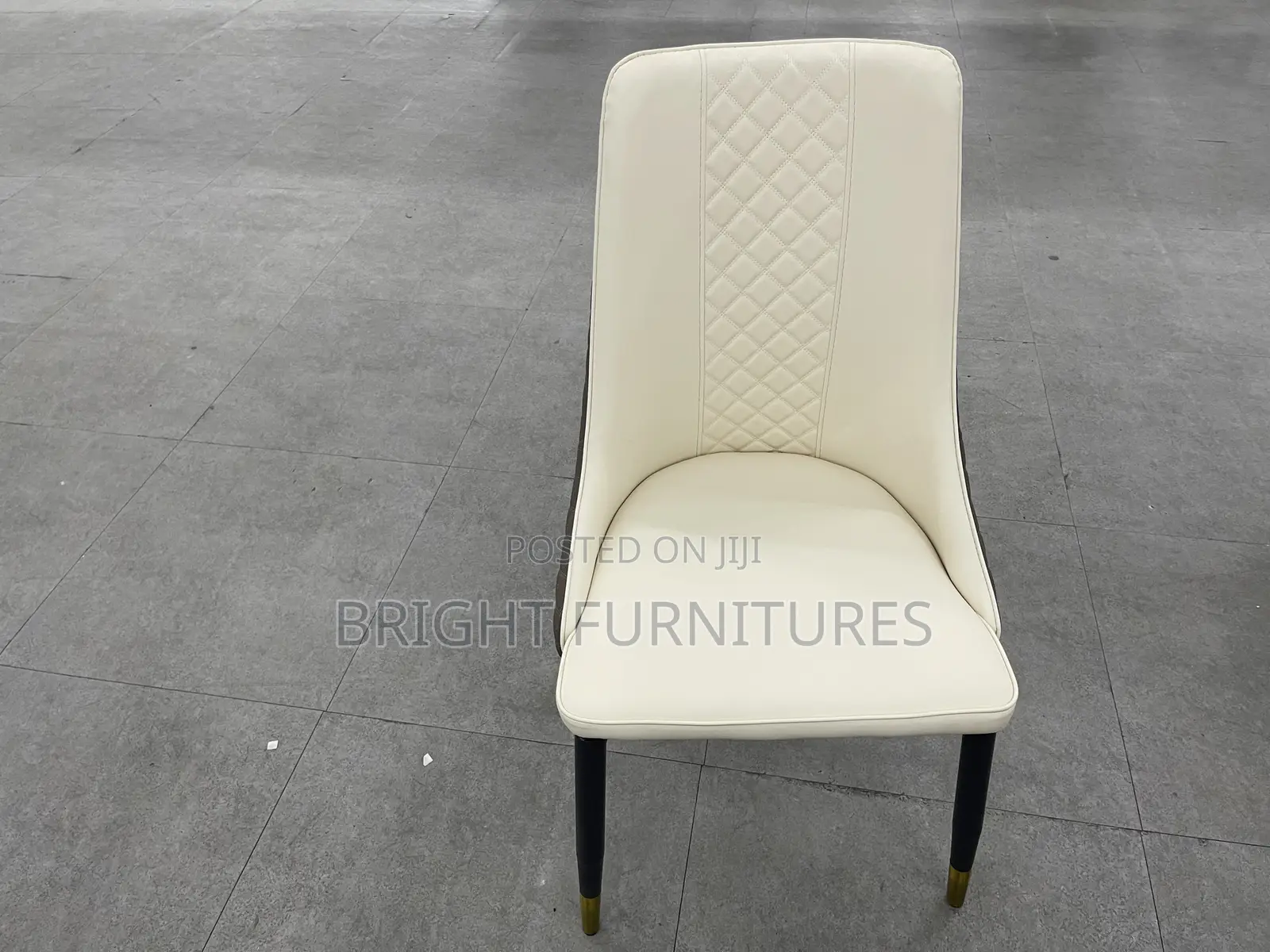 Dining Table With 6 Quality Leather Chairs and Marble Top