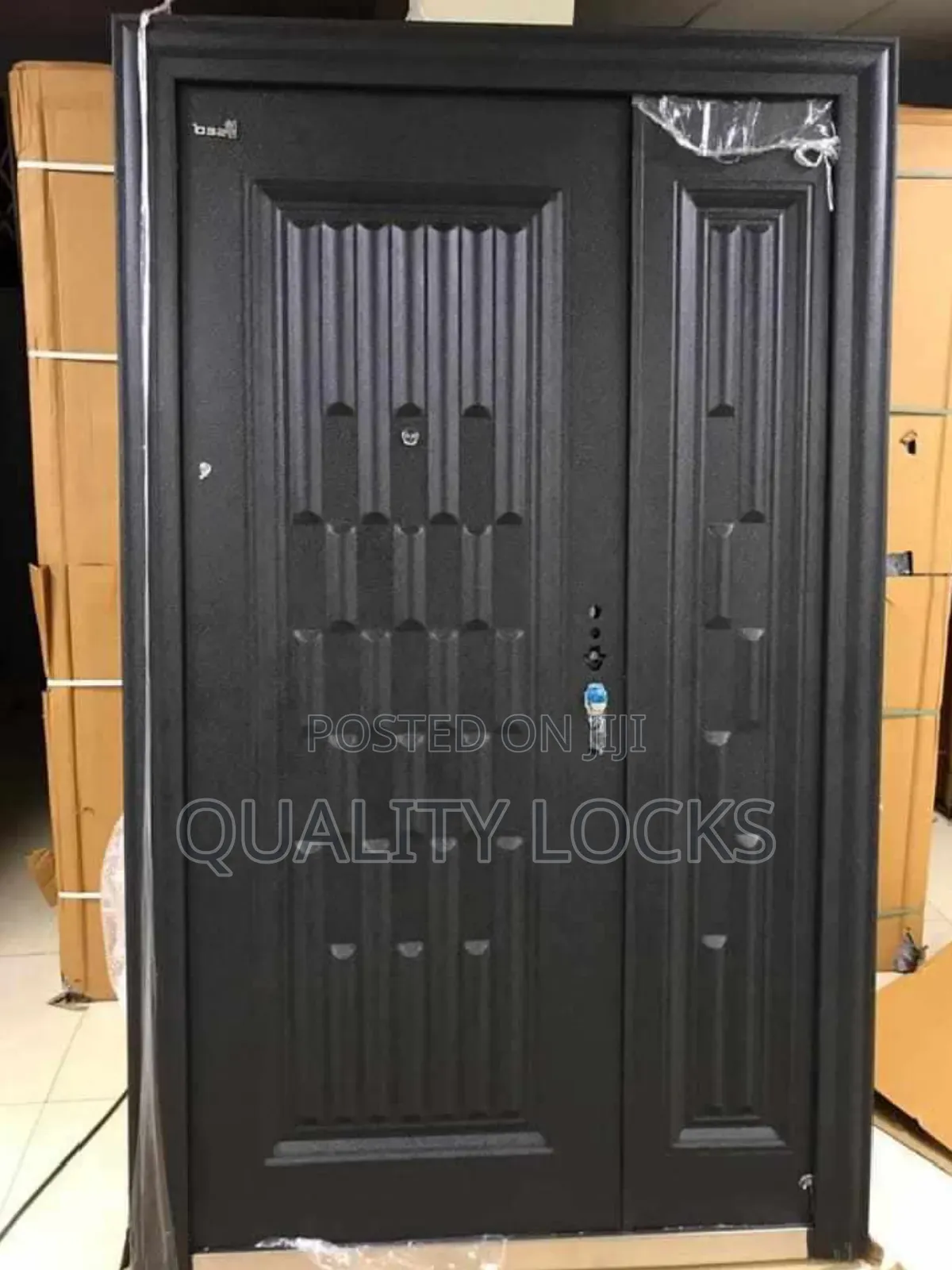 Black Standard Sed Metal Security Door