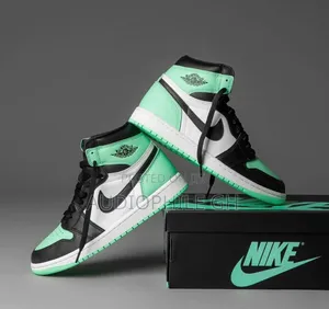 Air Jordan 1 Retro High Og Green Glow Sneakers