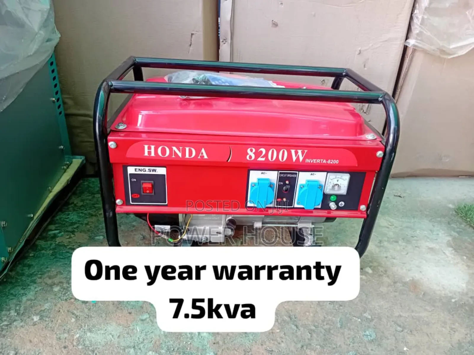 Certified 7.5kva 8200watts Generator Honda Petrol 7.5kva