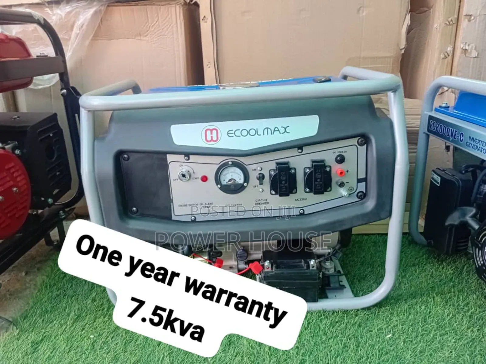 Warranty Included 7.5kva Ecool Max Petrol Generator 7.5kva