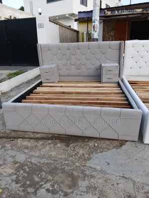 Queen Size Bed Frame With Two Drawers