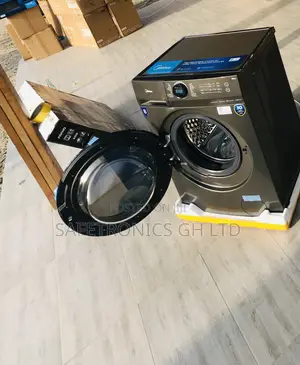 Grey Midea 8kg Front Load Fullauto Inverter Smart Washer