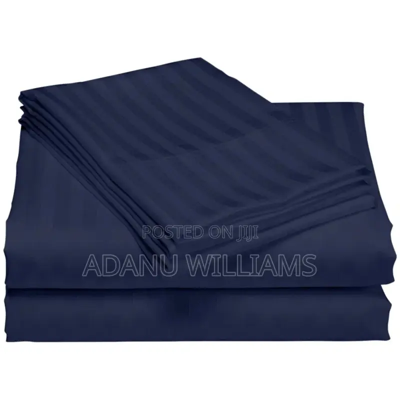 Luxury Plain Striped Bedsheets 6pcs Set(Comes in Diff Colors