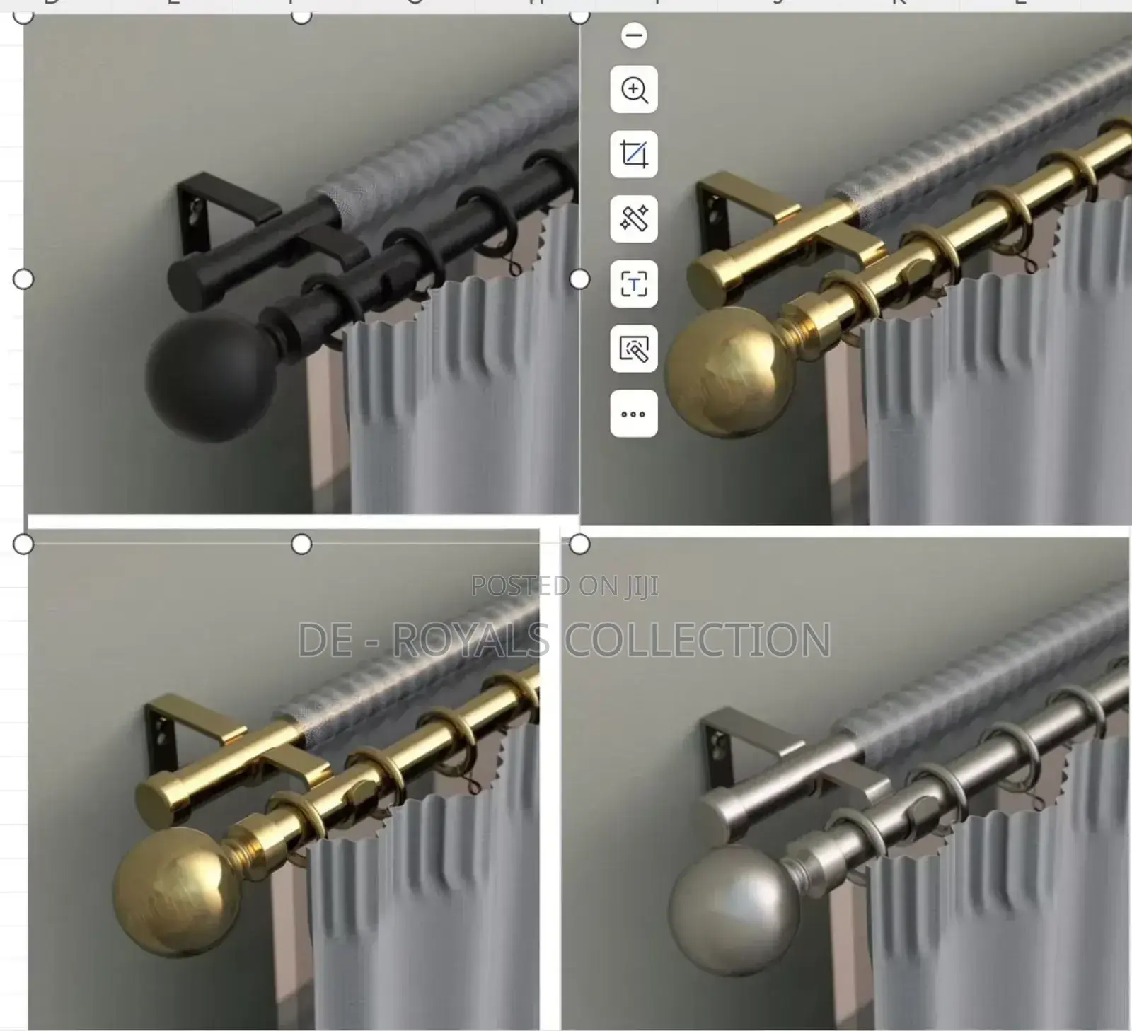 Luxurious Curtains Rods Double