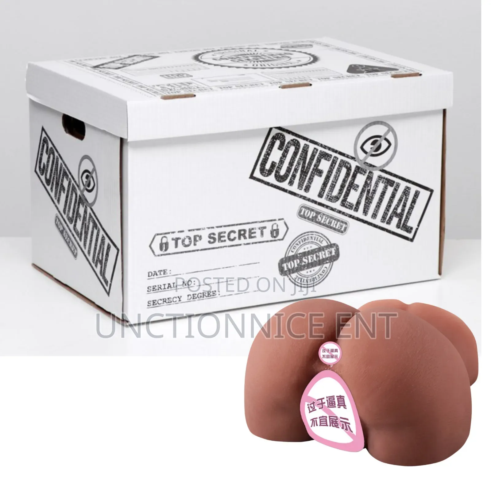 Male Masturbator Simulation Replica Device Big Ass - Brown