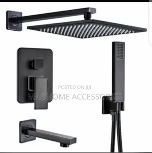 Black Concealed Shower