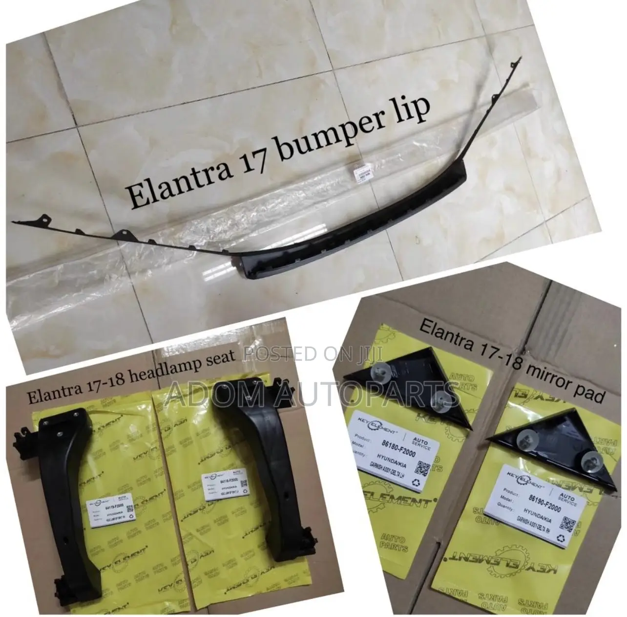 Hyundai Elantra Bumper Lip 2017 2018