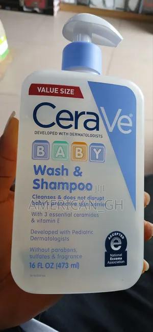 Cerave Baby Wash and Shampoo, 473ml