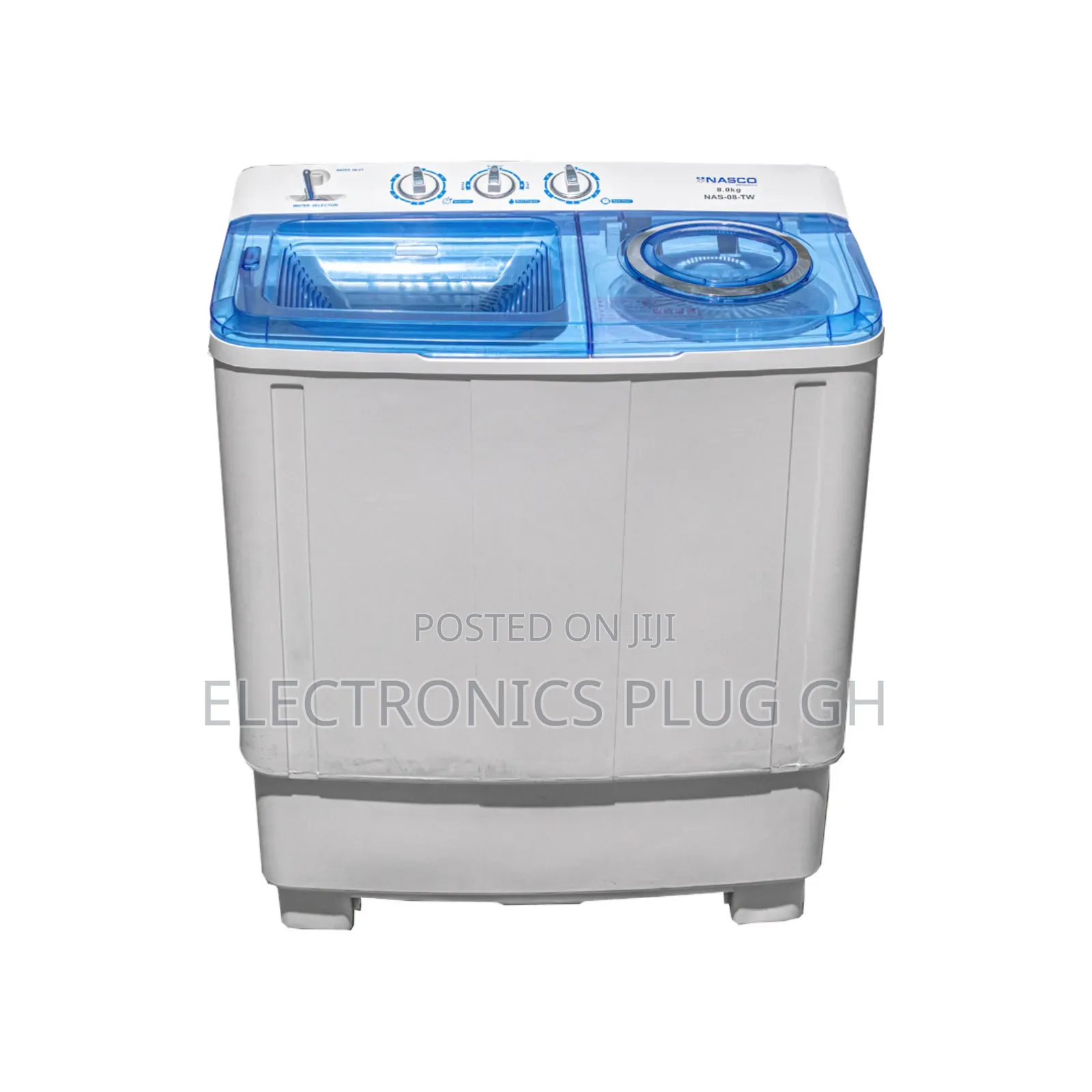 Nasco 8kg Twin Top Washing Machine