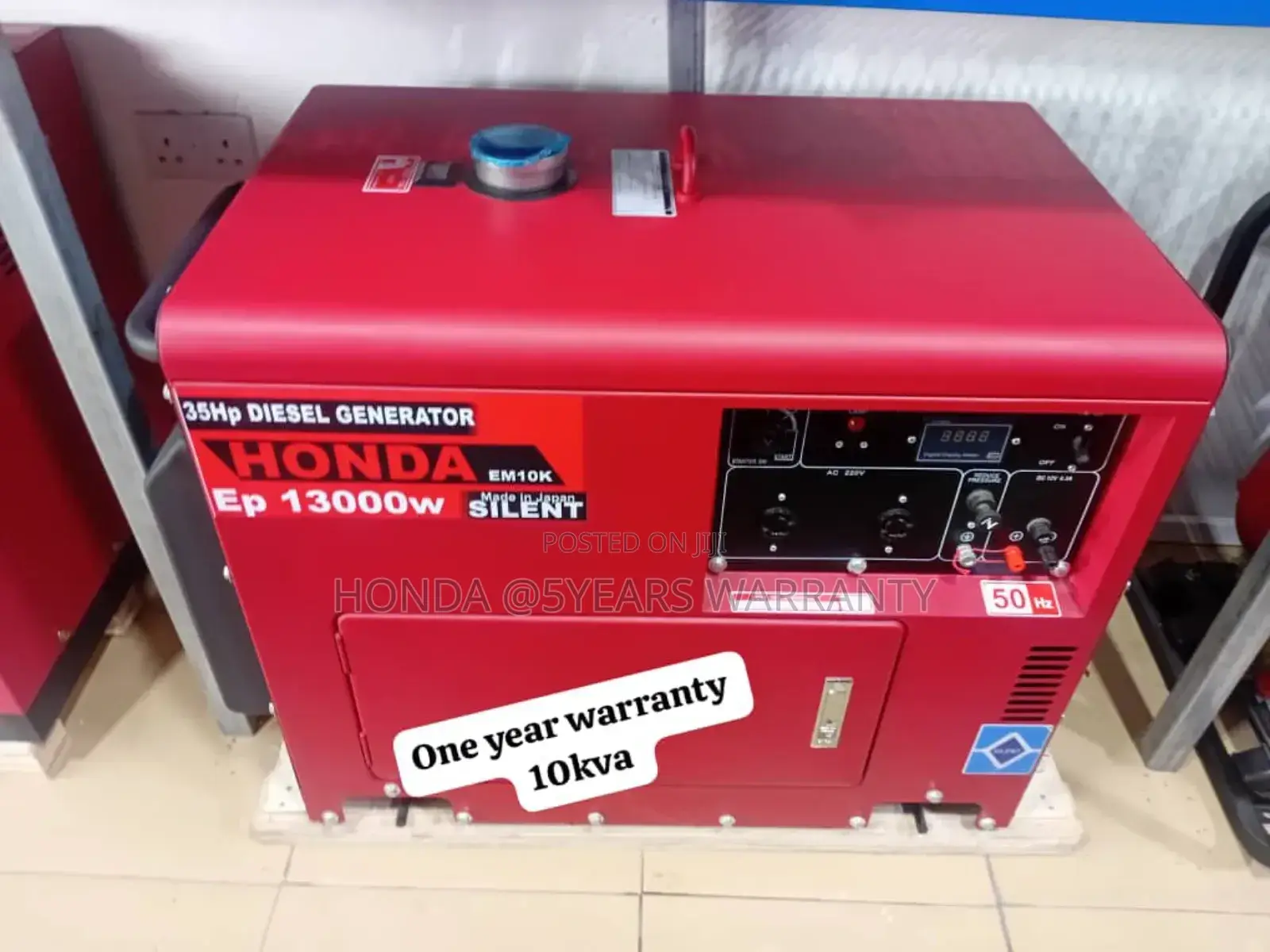 Red Honda Generator 10kva 13000watt