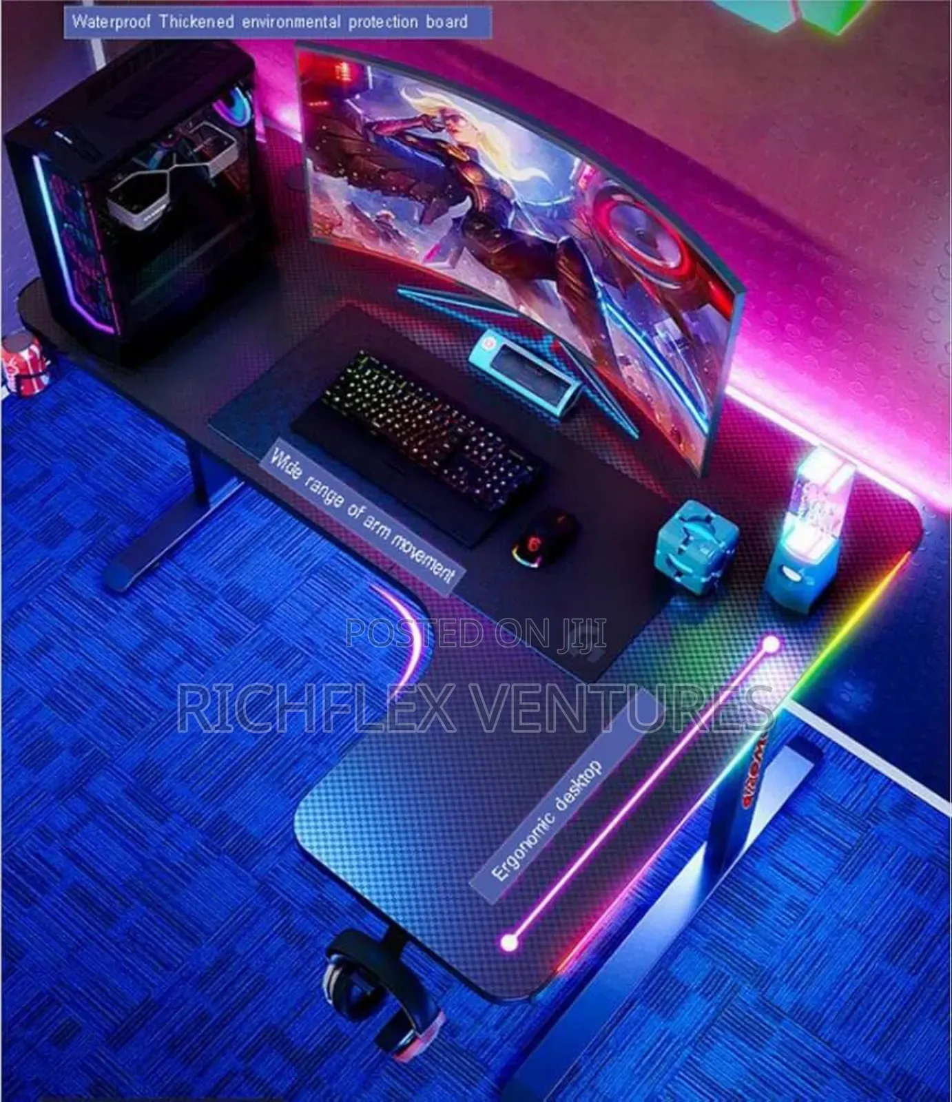L Shaped Gaming/Office/Studio/Study Desk