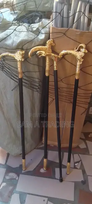 Jaguar and Spider Handle Walking Stick