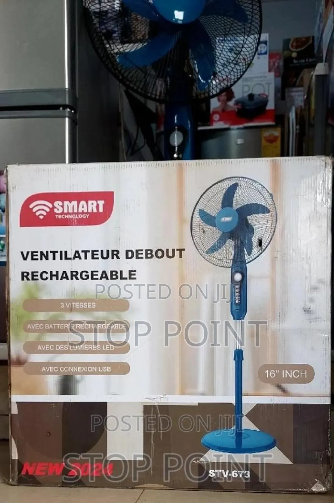 Durable 16" Rechargeable Fan