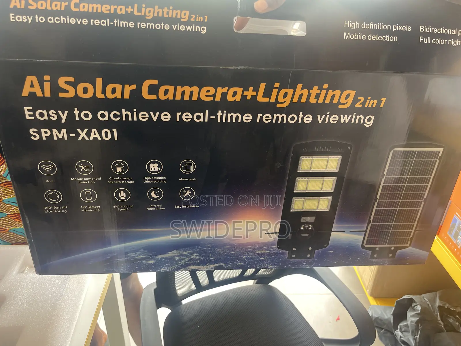 Solar Streetlights Ai Wifi Solar Cctv Camera + Remote
