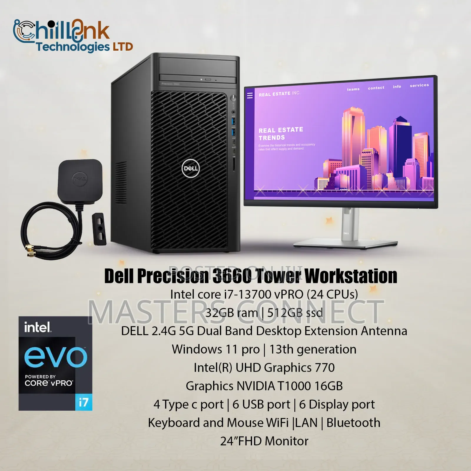 New Desktop Computer Dell 32GB Intel Core I7 SSD 512GB