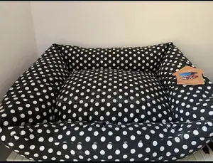 Dotted Large Dog Bed