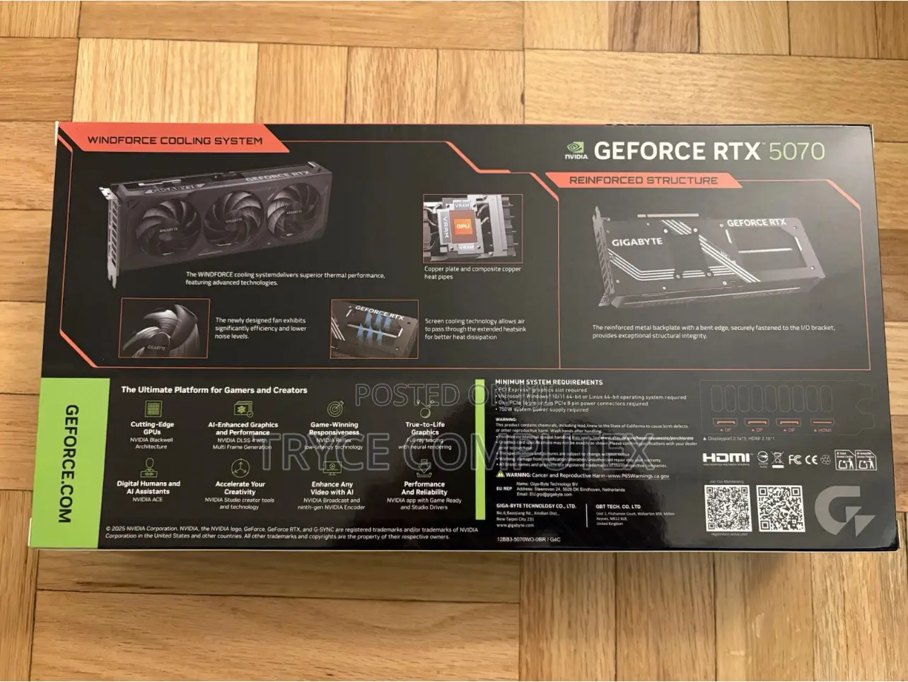 Gigabyte Geforce RTX 5070 Windforce Oc Graphic Card