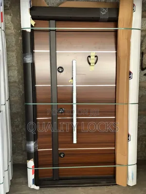 Brown Elegant Heavy Duty Exterior Metal Door