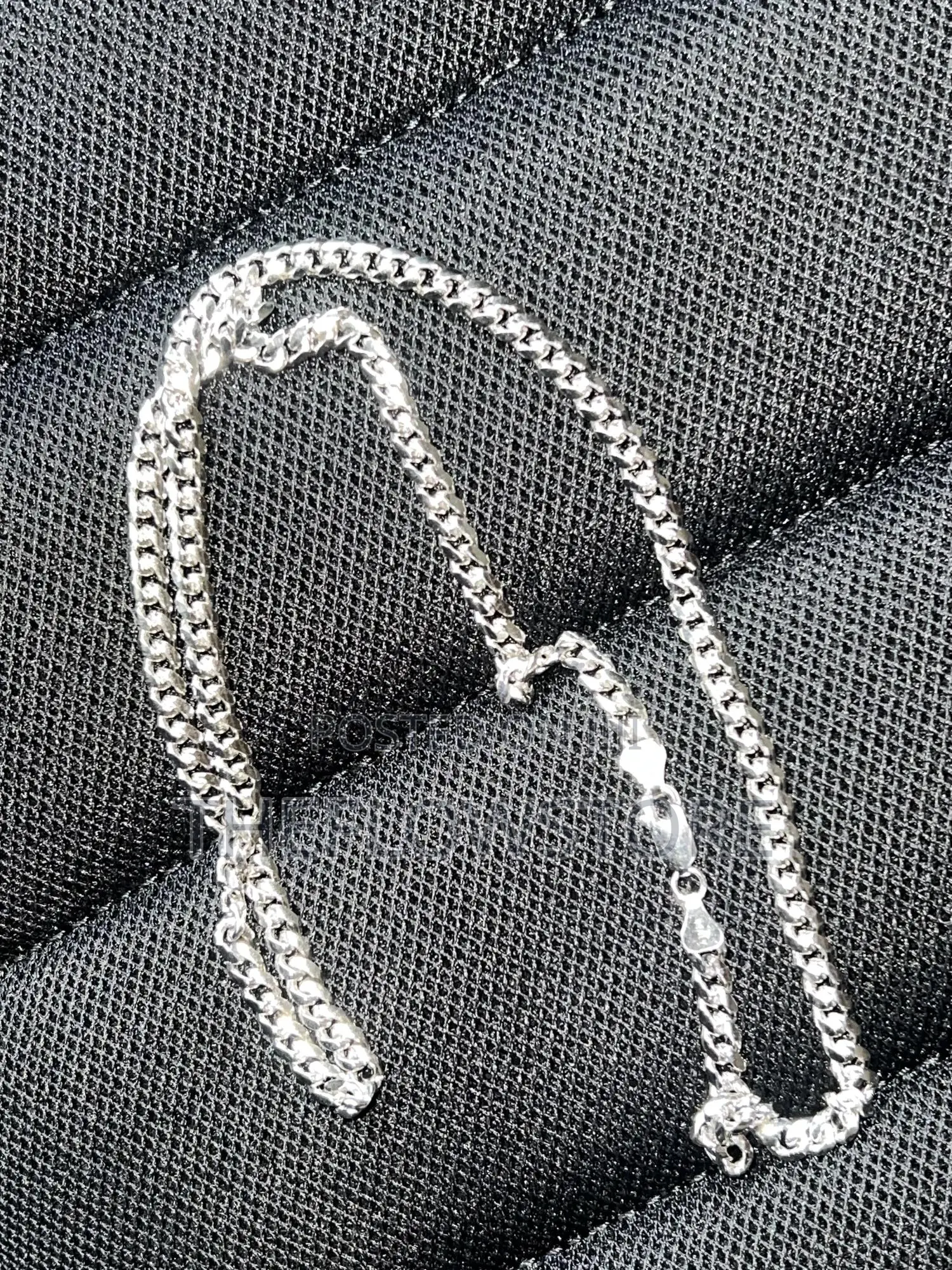 Genuine S925 Sterling Silver Cuban Links Necklace Bracelet