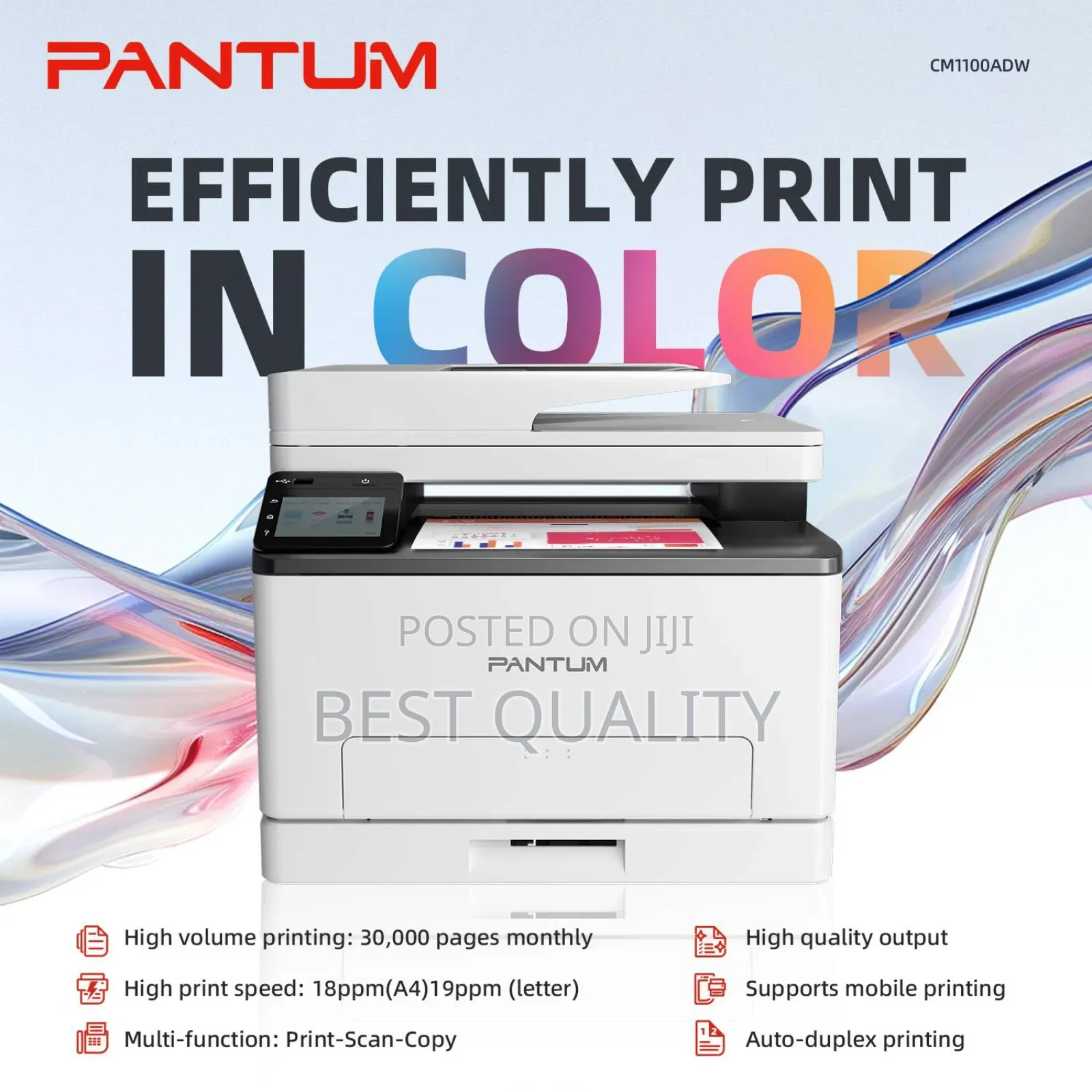 Pantum Cm1100 MFP Colour Laserjet Printer