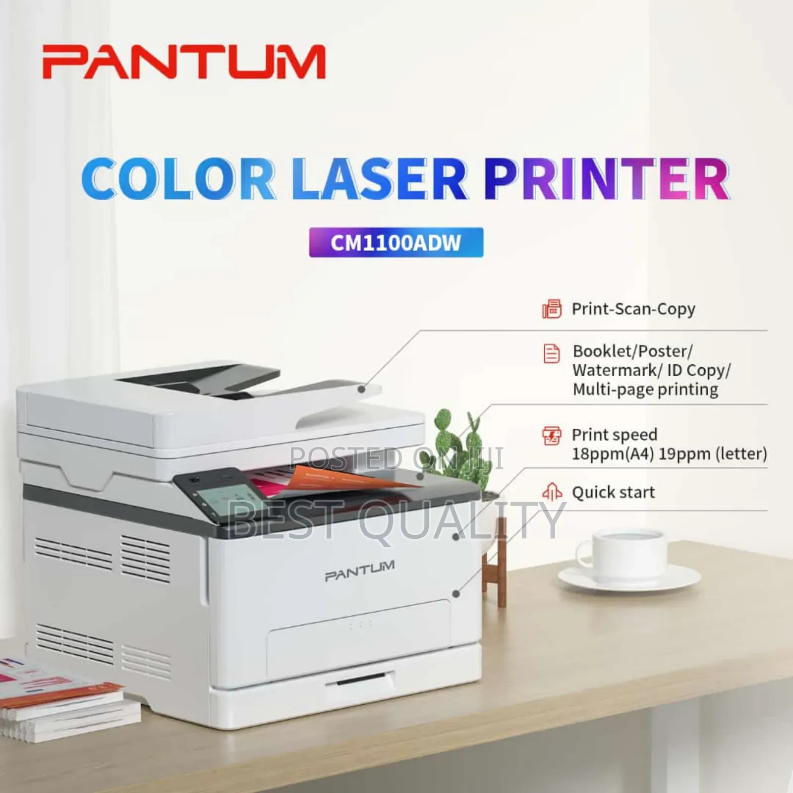 Pantum Cm1100 MFP Colour Laserjet Printer