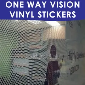 One Way Vision Sticker / Perforated Vinyl Sticker