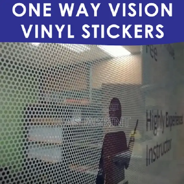 One Way Vision Sticker / Perforated Vinyl Sticker
