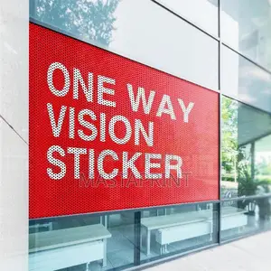One Way Vision Sticker / Perforated Vinyl Sticker