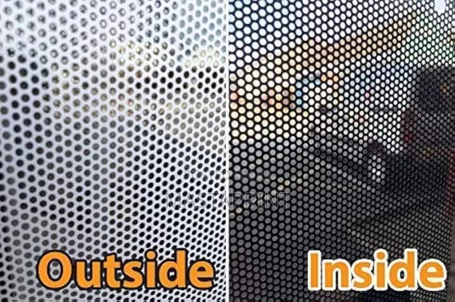 One Way Vision Sticker / Perforated Vinyl Sticker