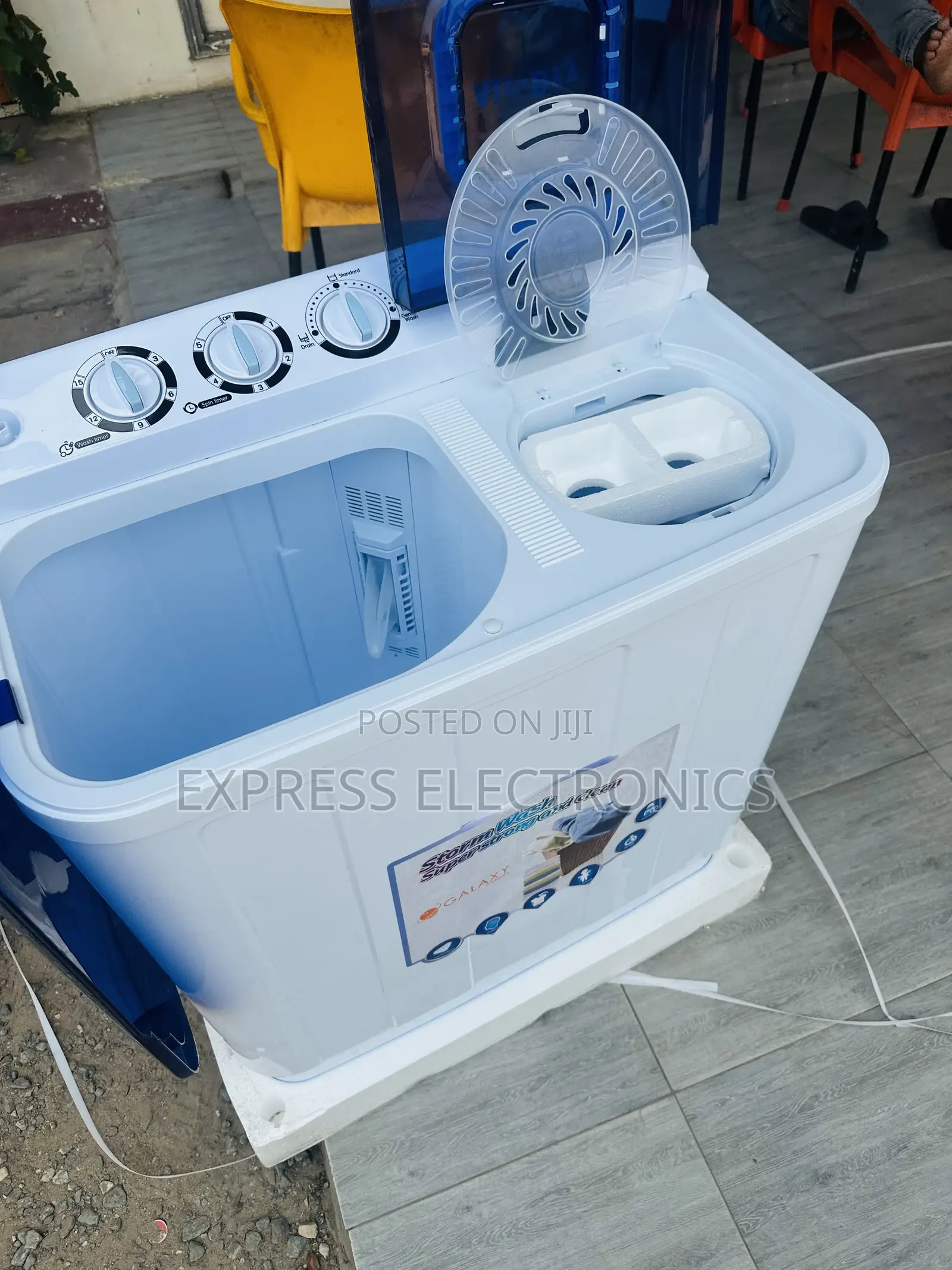 Semi Automatic White Galaxy 7kg Topload Twintub