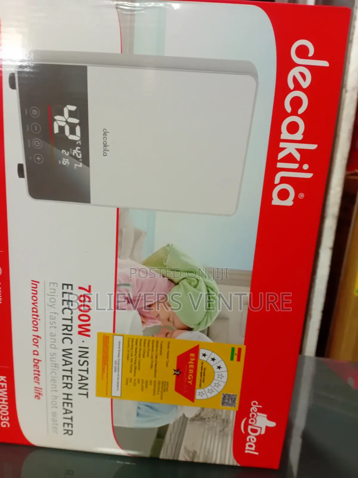 Capable Instant Water Heater 7600w Water Heater Decakila