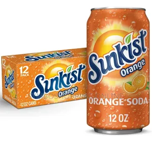 Sunkist Orange Soda Pop, 12 Fl Oz, 12 Pack Cans