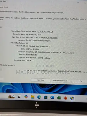 Laptop HP EliteBook 840 G7 16GB Intel Core i5 SSD 256GB