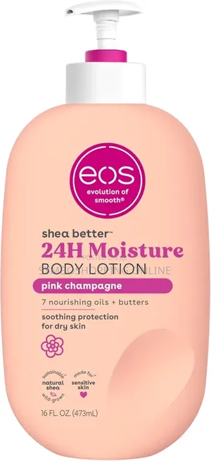 Eos Shea Better Body Lotion- Pink Champagne,Natural Shea