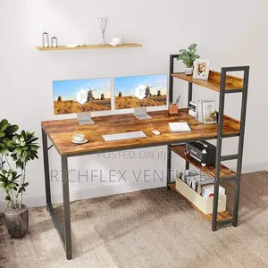 Computer Desk With Shelves
