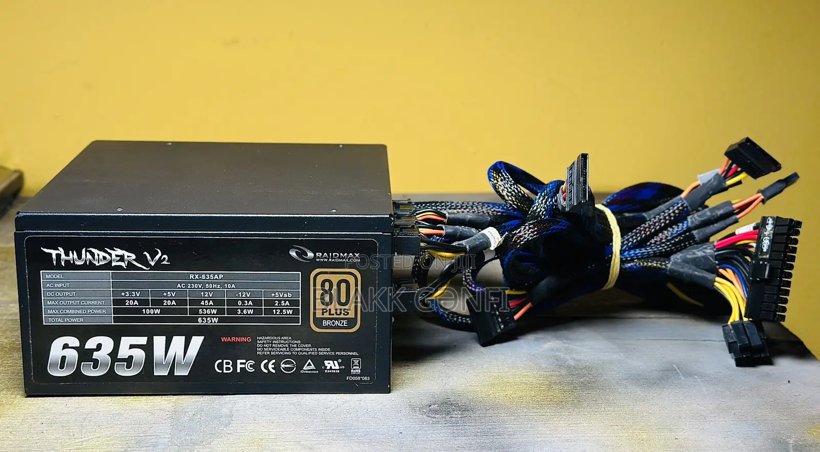 Raidmax Thunder V2 635w Modular Power Supply