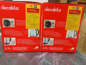 Energy Guide Electric Steel Kettle Decakila Kettle 1.7l