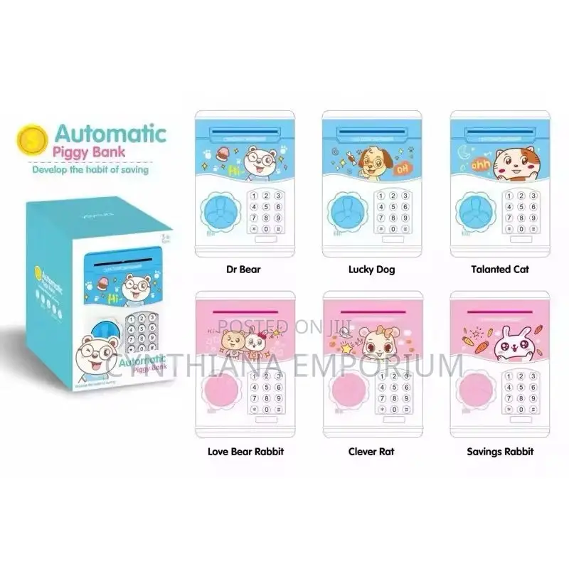Automatic Fingerprint Atm Piggy Bank