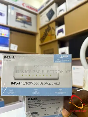 D-Link 8-Port 10/100 MBPS Unmanaged Switch Des-1008c