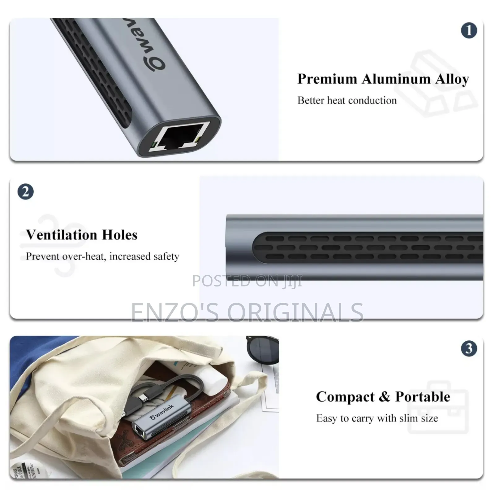 Usb-c To 2.5g Gigabit Ethernet Adapter Rj45 Lan Network Port