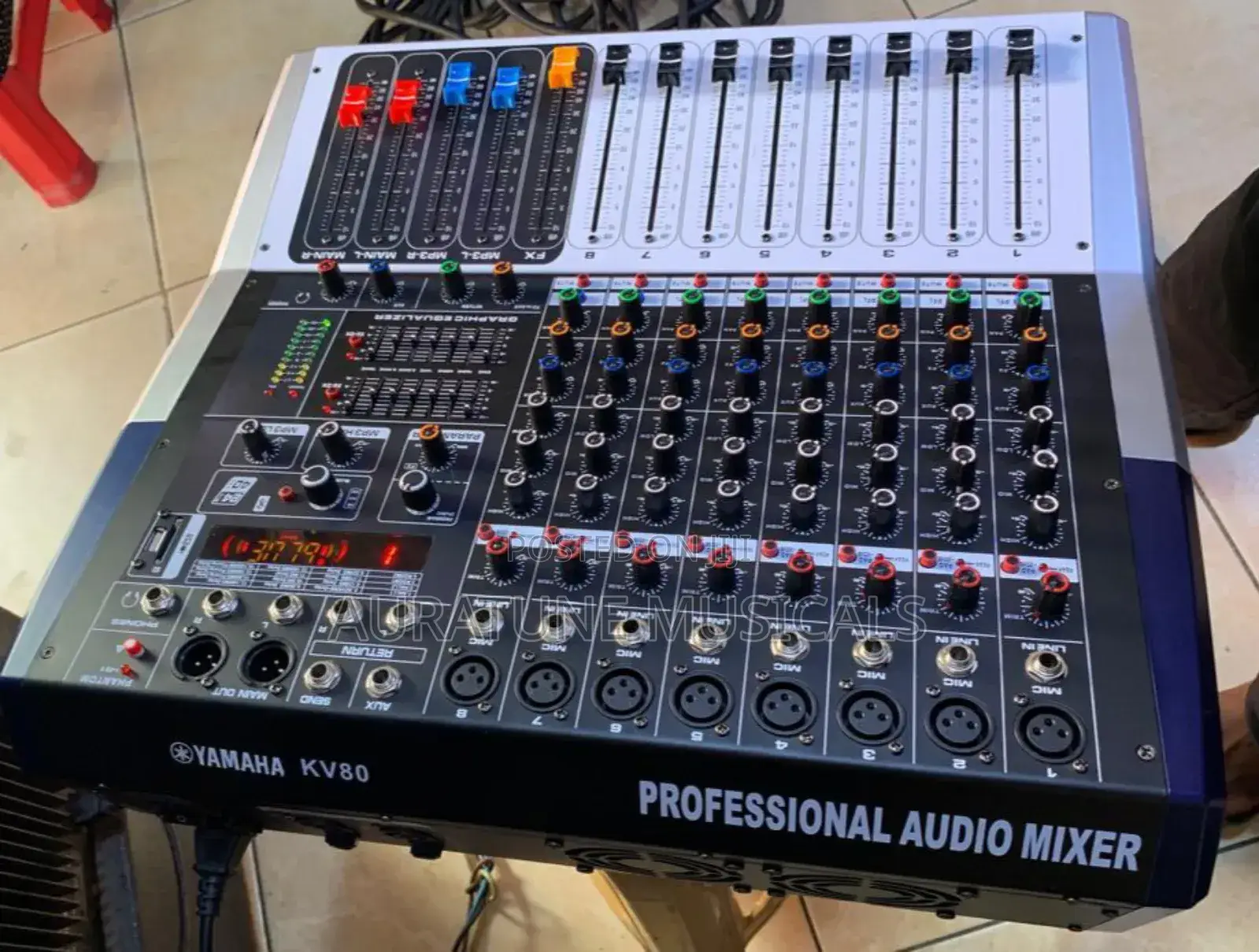 Yamaha Kv80 8channel Powered Mixer With Bluetooth