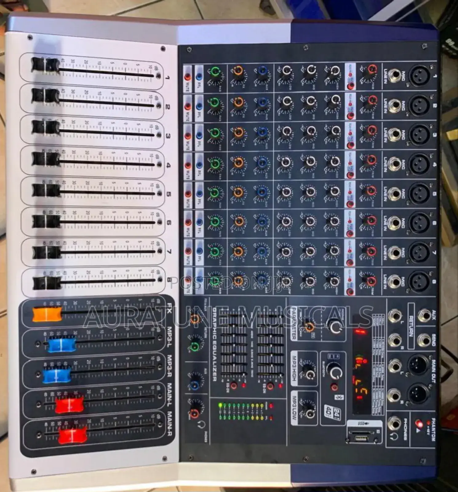 Yamaha Kv80 8channel Powered Mixer With Bluetooth