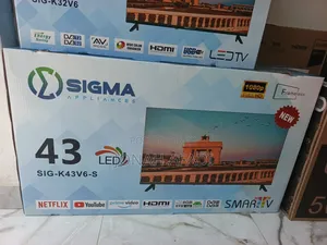 Sigma 43′′ Android Smart Frameless Led Tv| Youtube, Netflix