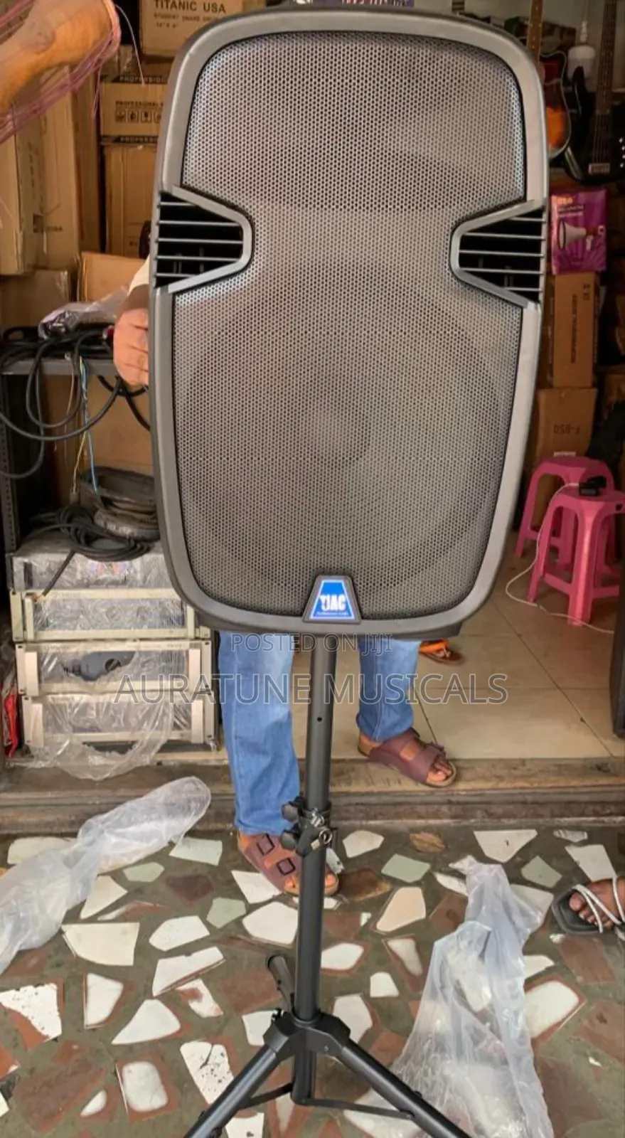 Jac 15-Inch Bluetooth Active Speaker With Two Microphones
