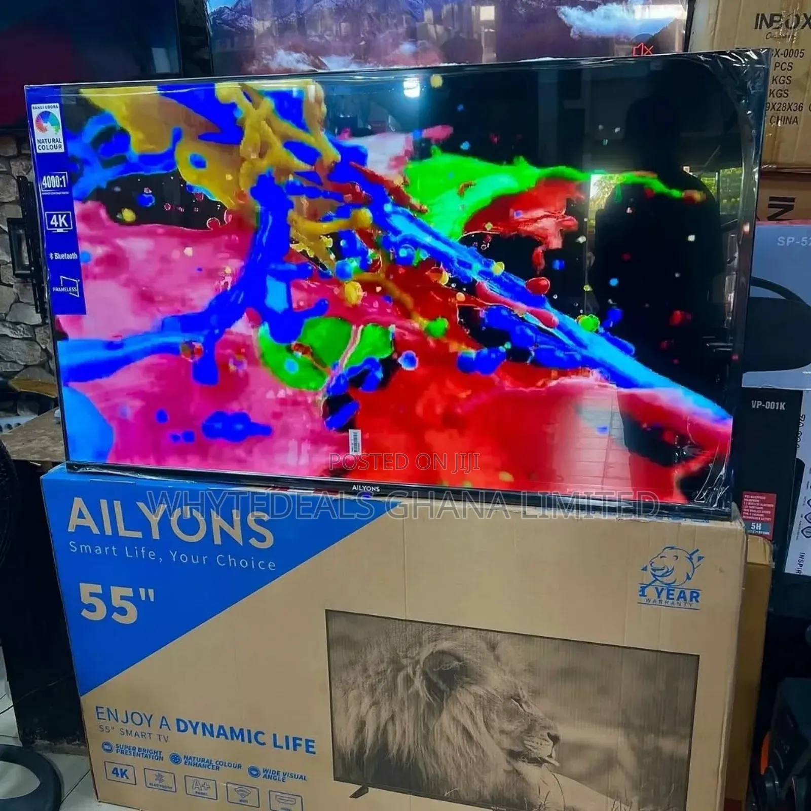 Ailyons 55" Uhd 4k Smart Android Frameless| Voice-control| Led Tv|2025