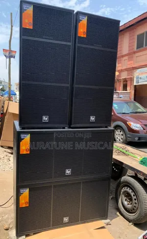 Electro-Voice Full Setup (Speakers With Amplifier Rack Set)